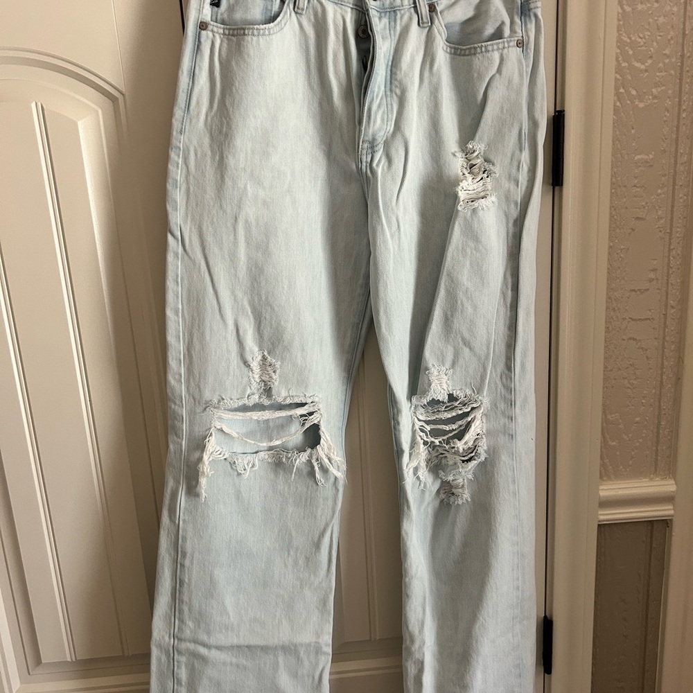 KanCan Light Blue Distressed Flare Jeans